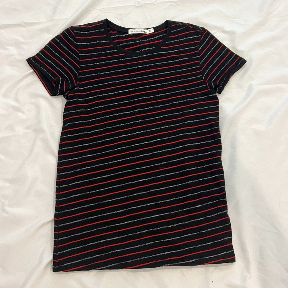rag & bone/JEAN Striped Tee